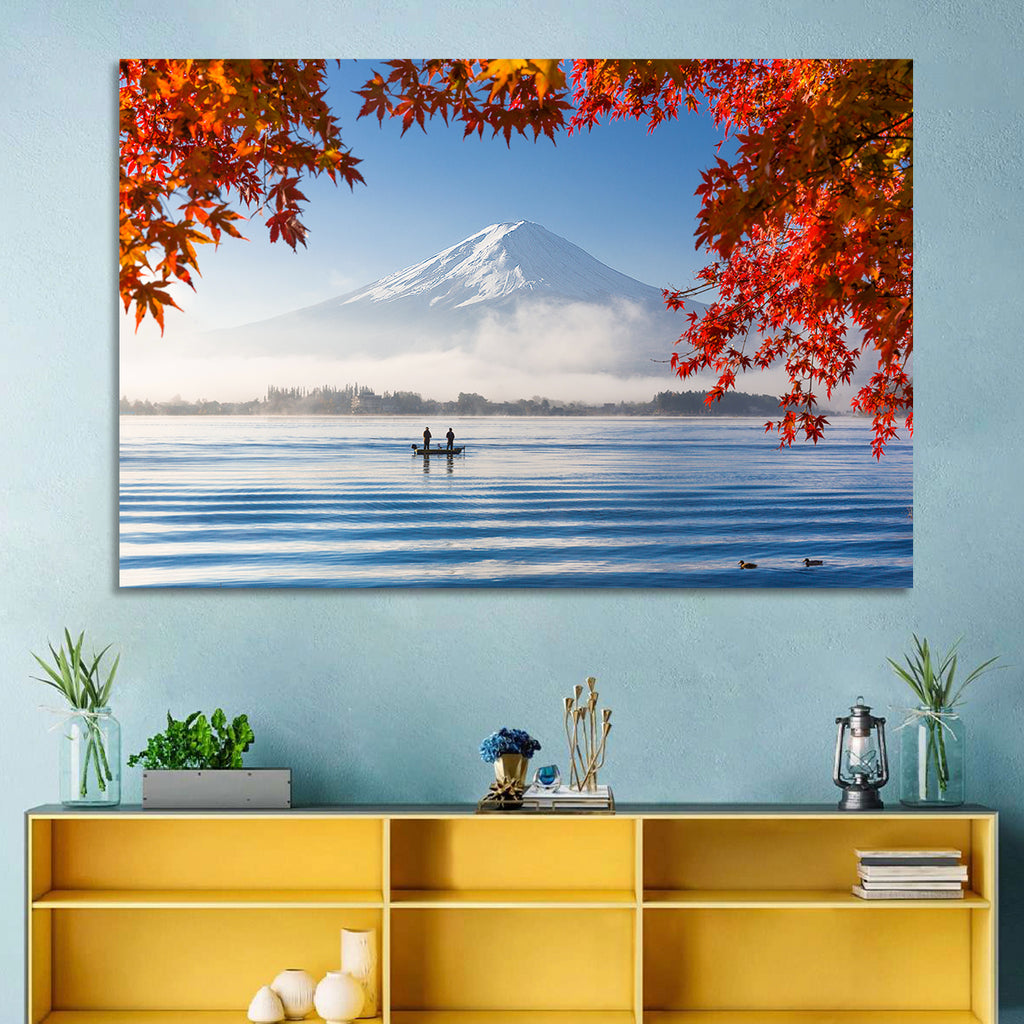 Mount Fuji Over Lake Kawaguchiko Wall Art
