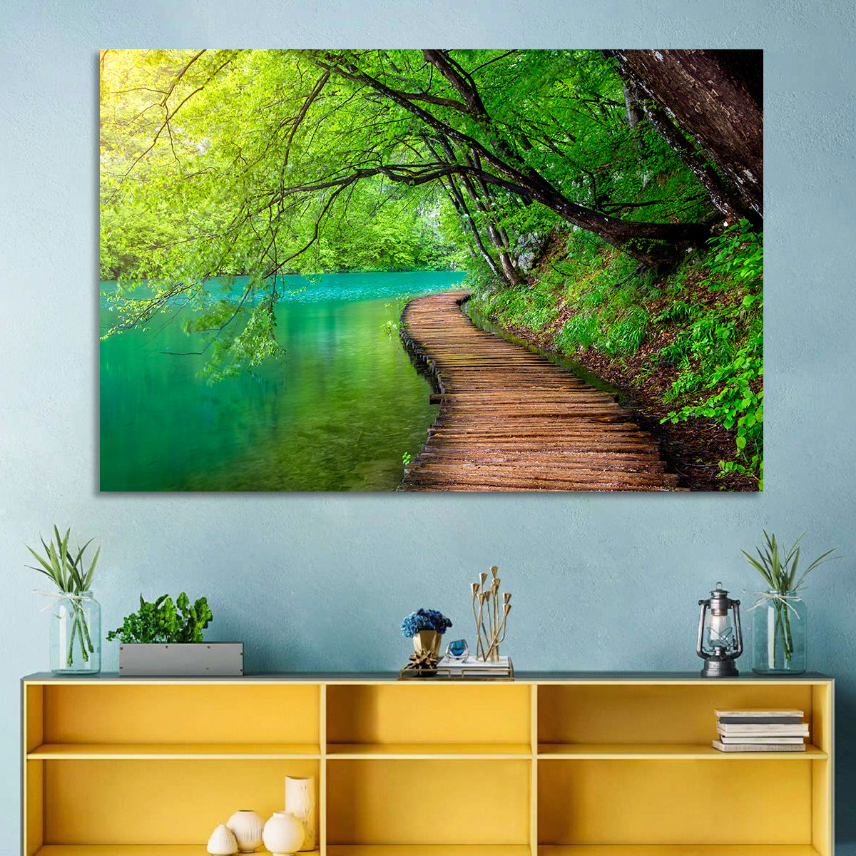 Plitvice Lakes Boardwalk Wall Art