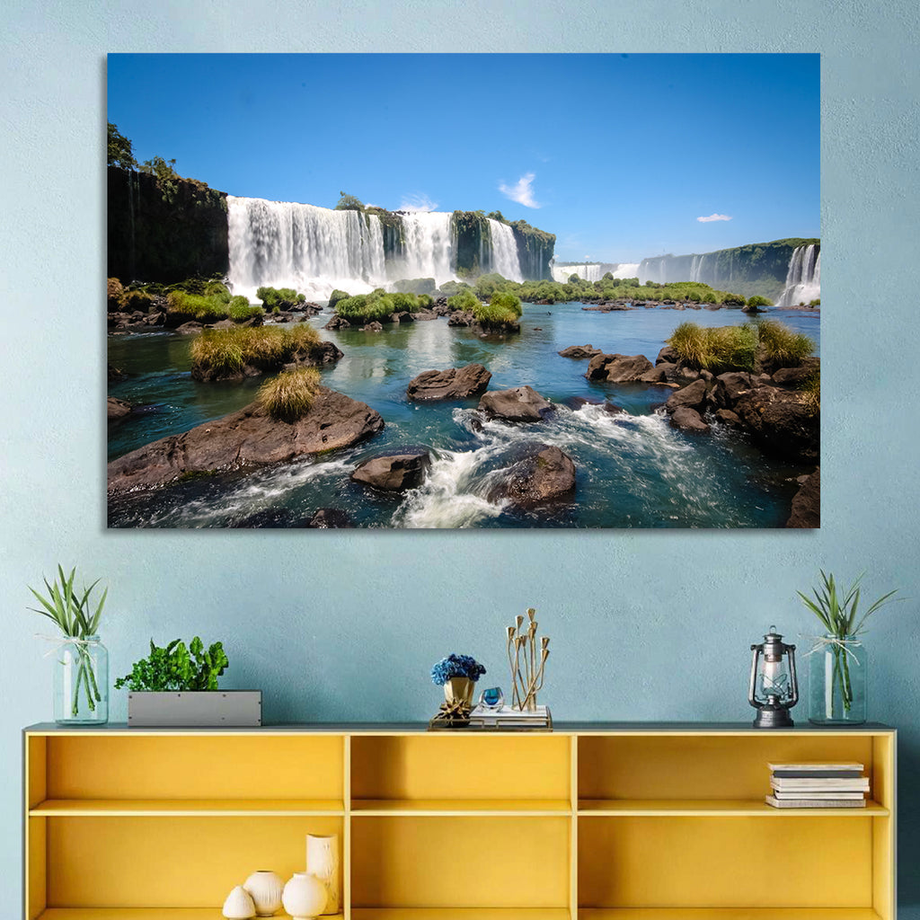 Iguazu River and Falls, Foz Do Iguaçu Wall Art