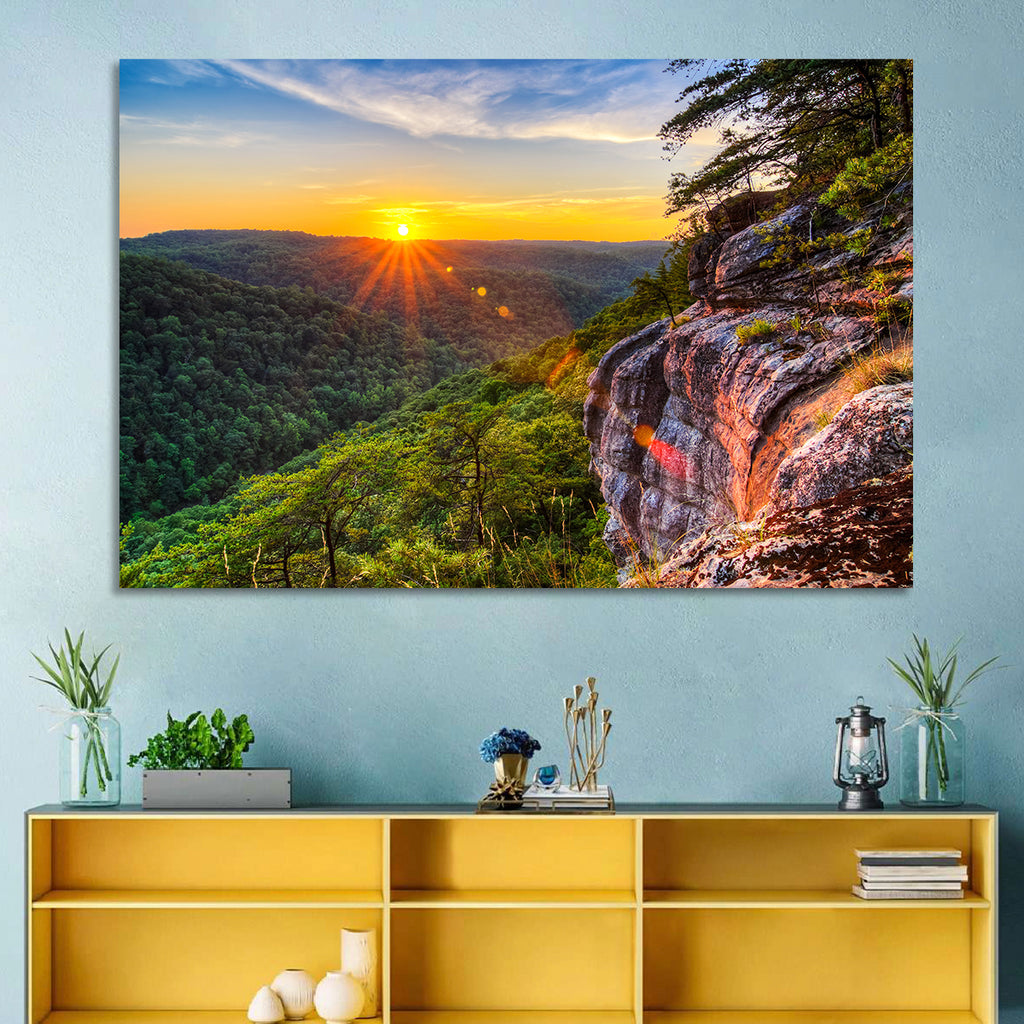 Big South Fork Gorge Sunset Wall Art