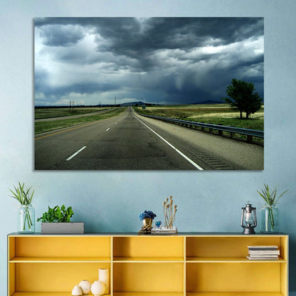 New Mexico Stormy Highway Wall Art