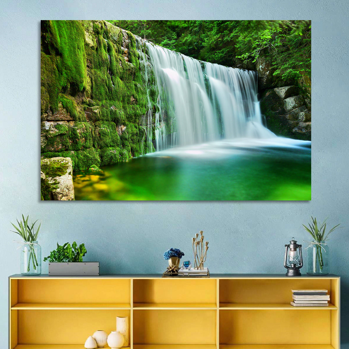 Emerald Lake Cascade Wall Art