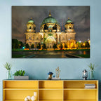 Berlin Cathedral Night View Wall Art