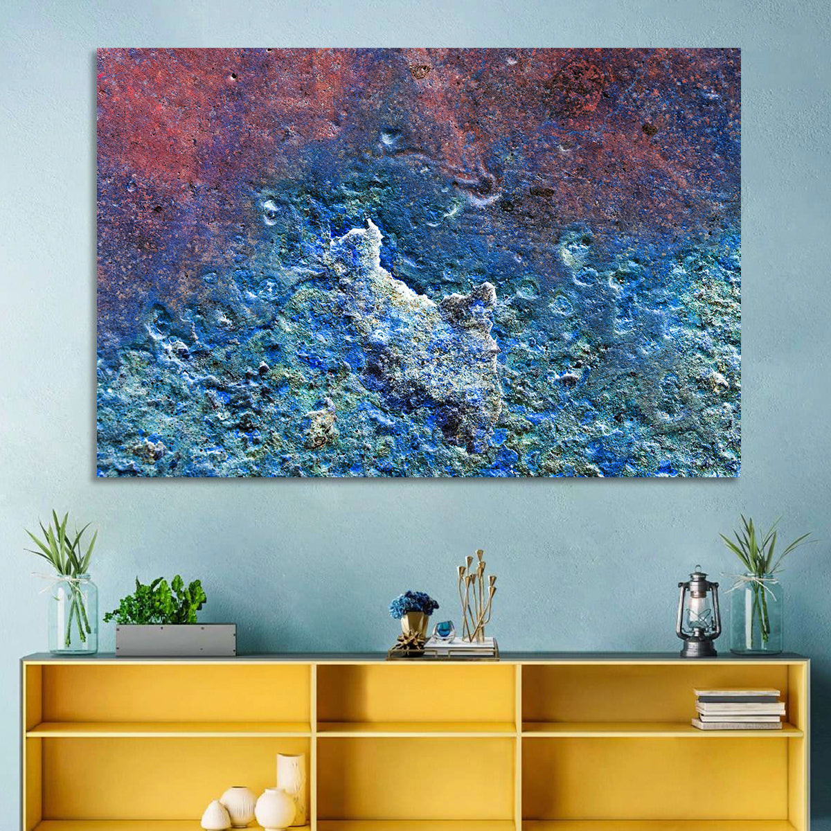 Weathered Metal Abstract Wall Art