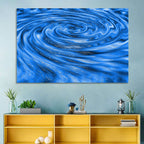 Azure Water Vortex Wall Art