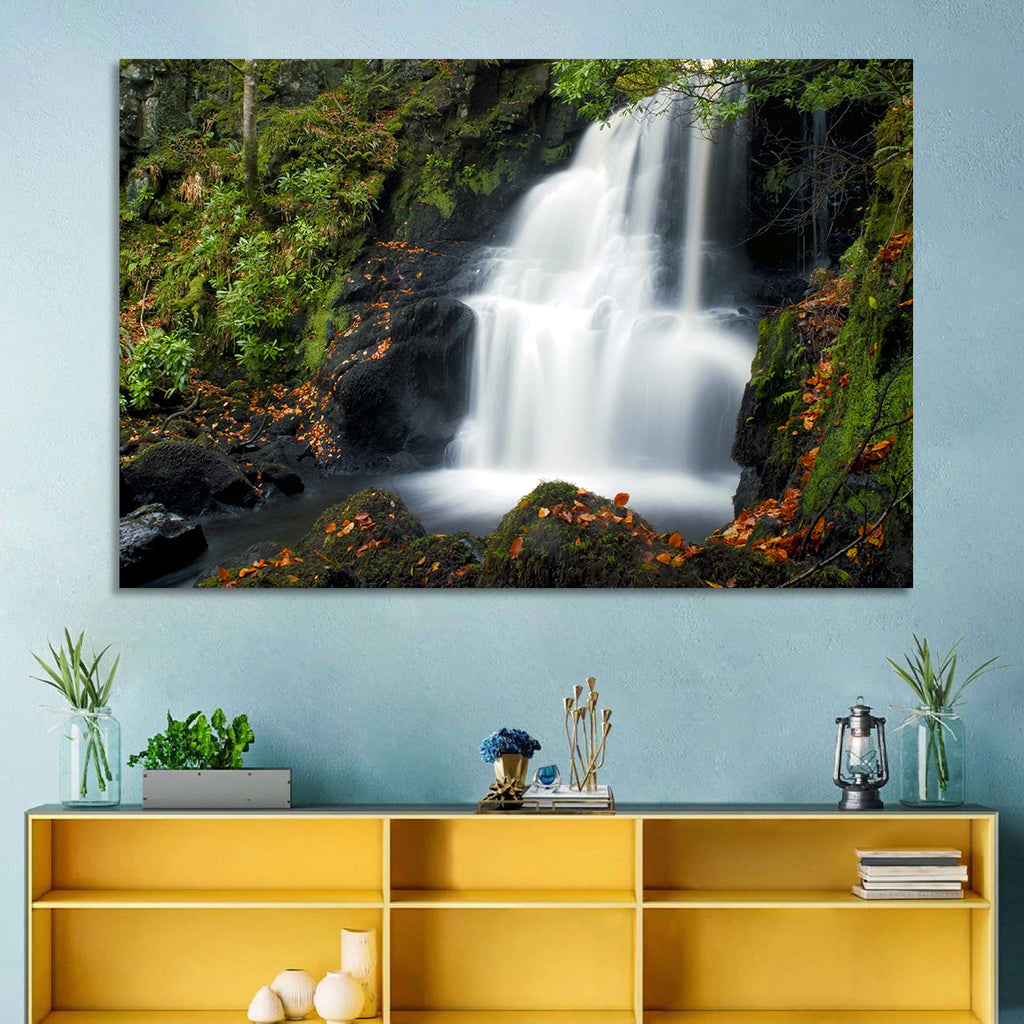 Autumn Waterfall in Tobermory Wall Art
