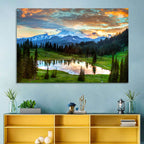 Mount Rainier Reflection at Tipsoo Lake Wall Art