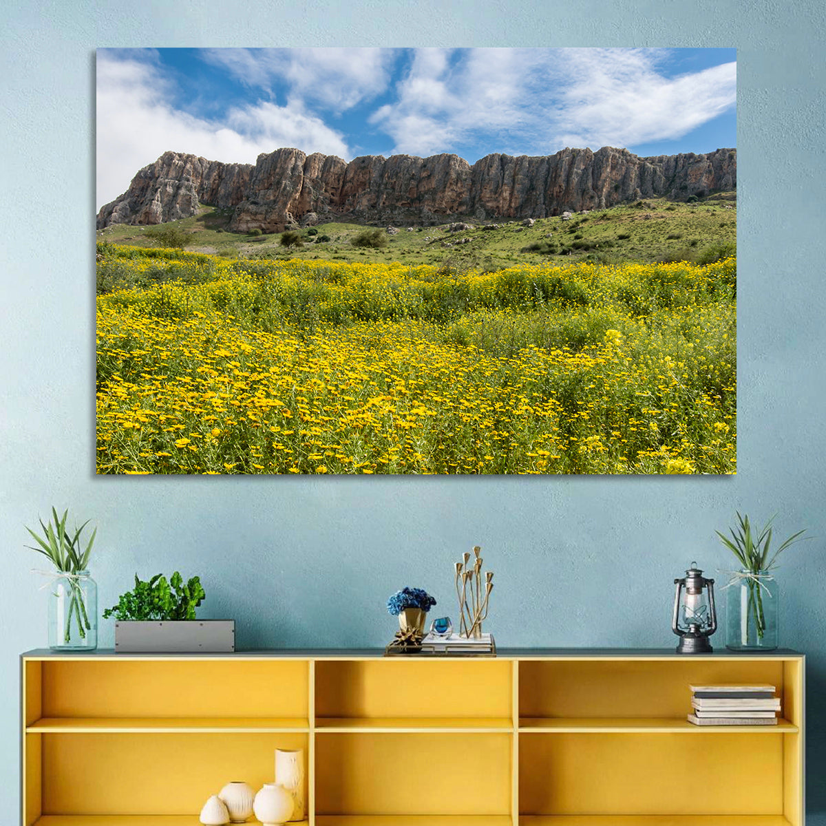 Mount Arbel Wildflower Meadow Wall Art