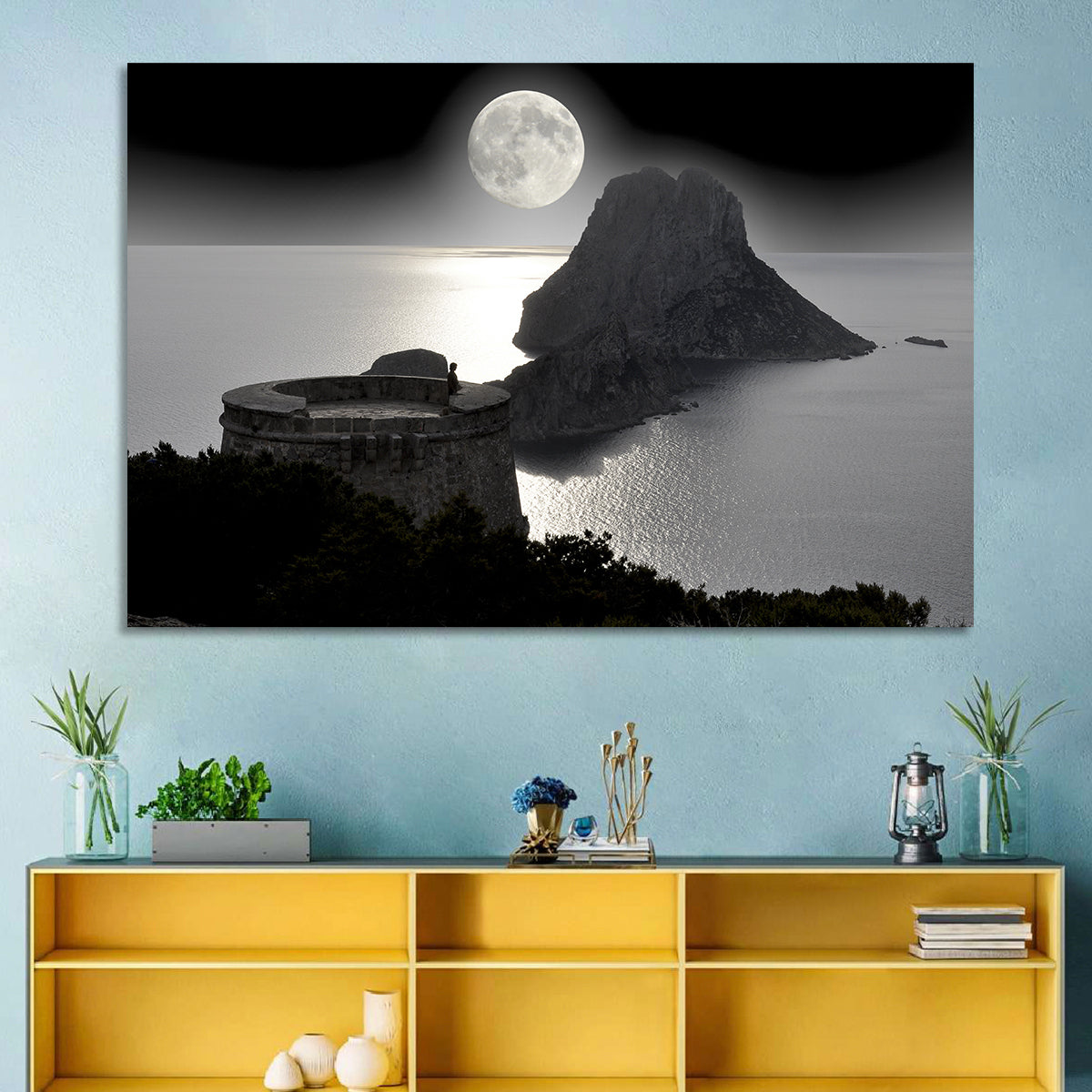 Pirates Tower Moonlit Watchtower, Ibiza Wall Art
