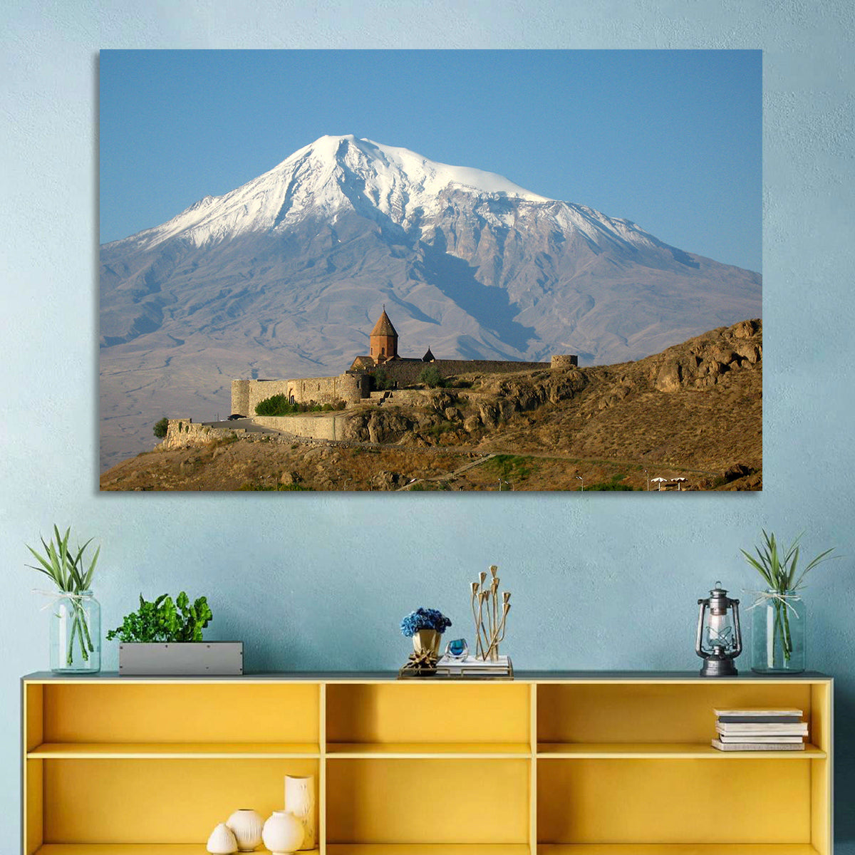 Khor Virap Monastery with Mount Ararat Wall Art