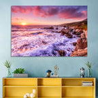 Dusk Over California Cliffs Wall Art