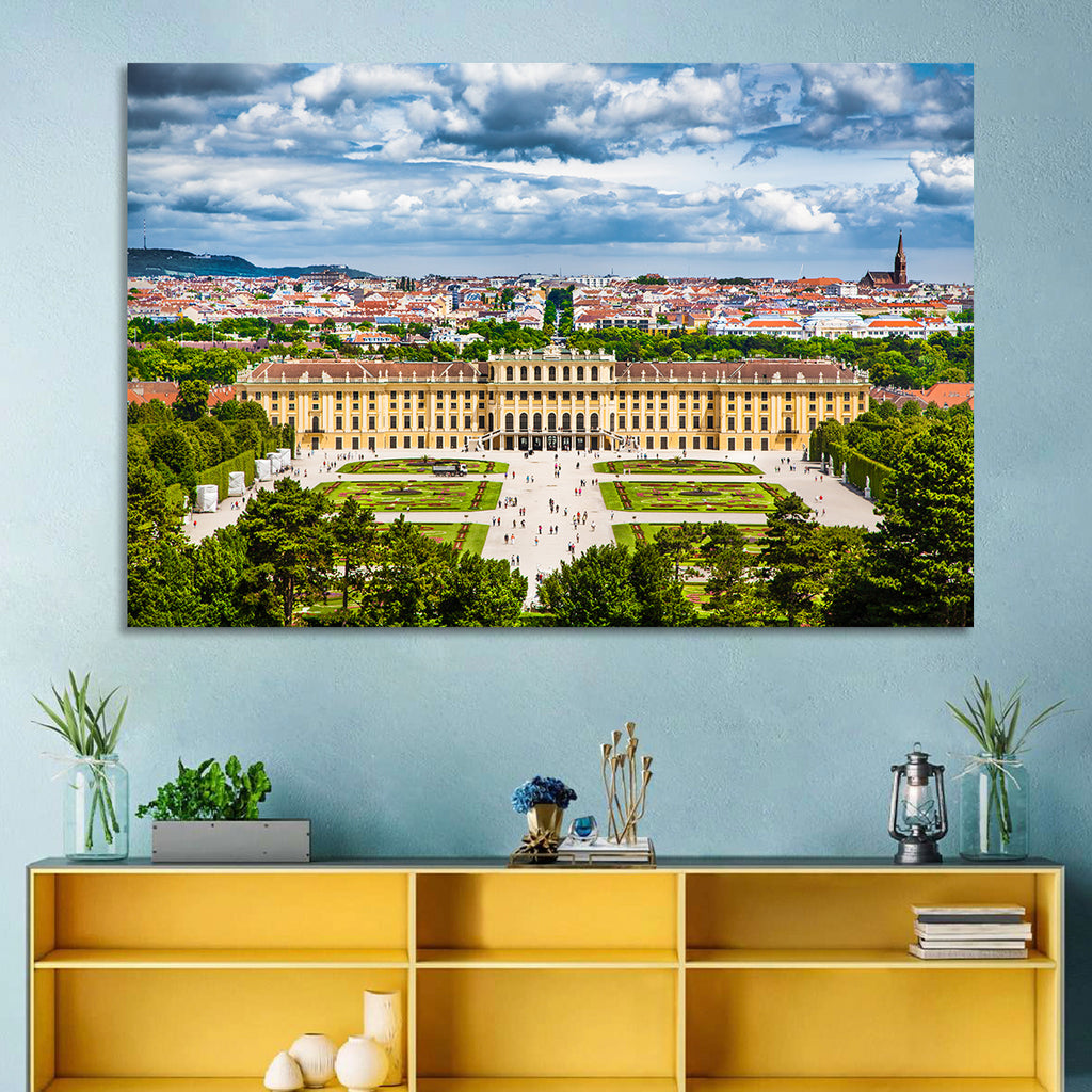 Schönbrunn Palace and Great Parterre Gardens Wall Art