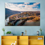Maryland Heights Over Harpers Ferry Wall Art
