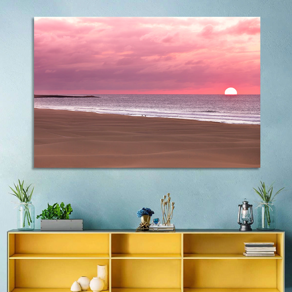 Boavista Sunset Beach Wall Art in a room, landscape