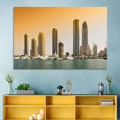 Dubai Marina Skyline Wall Art