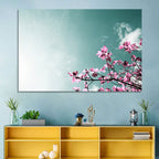 Pink Fig Tree Branches Wall Art