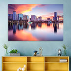 Lake Eola Sunset Orlando Wall Art