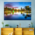 Orlando Lake Eola Skyline Wall Art