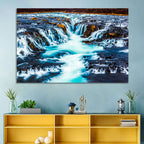 Bruarfoss Multi Tier Waterfall Wall Art