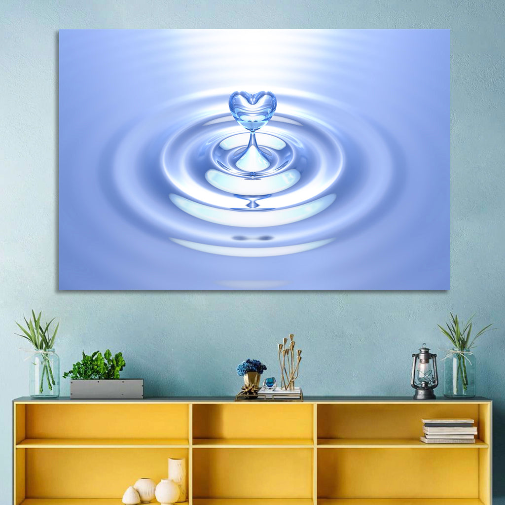 Heart-shaped Water Droplet Wall Art