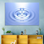 Heart-shaped Water Droplet Wall Art