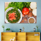 Top-down Tabbouleh Salad Wall Art