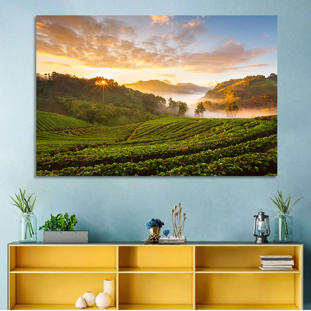 Strawberry Fields Sunrise Wall Art