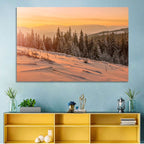 Hoverla Snowfield at Sunset Wall Art