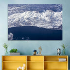 Lake Sevan Aerial Winter View Wall Art