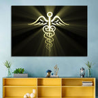 Medical Corps Caduceus Emblem Wall Art
