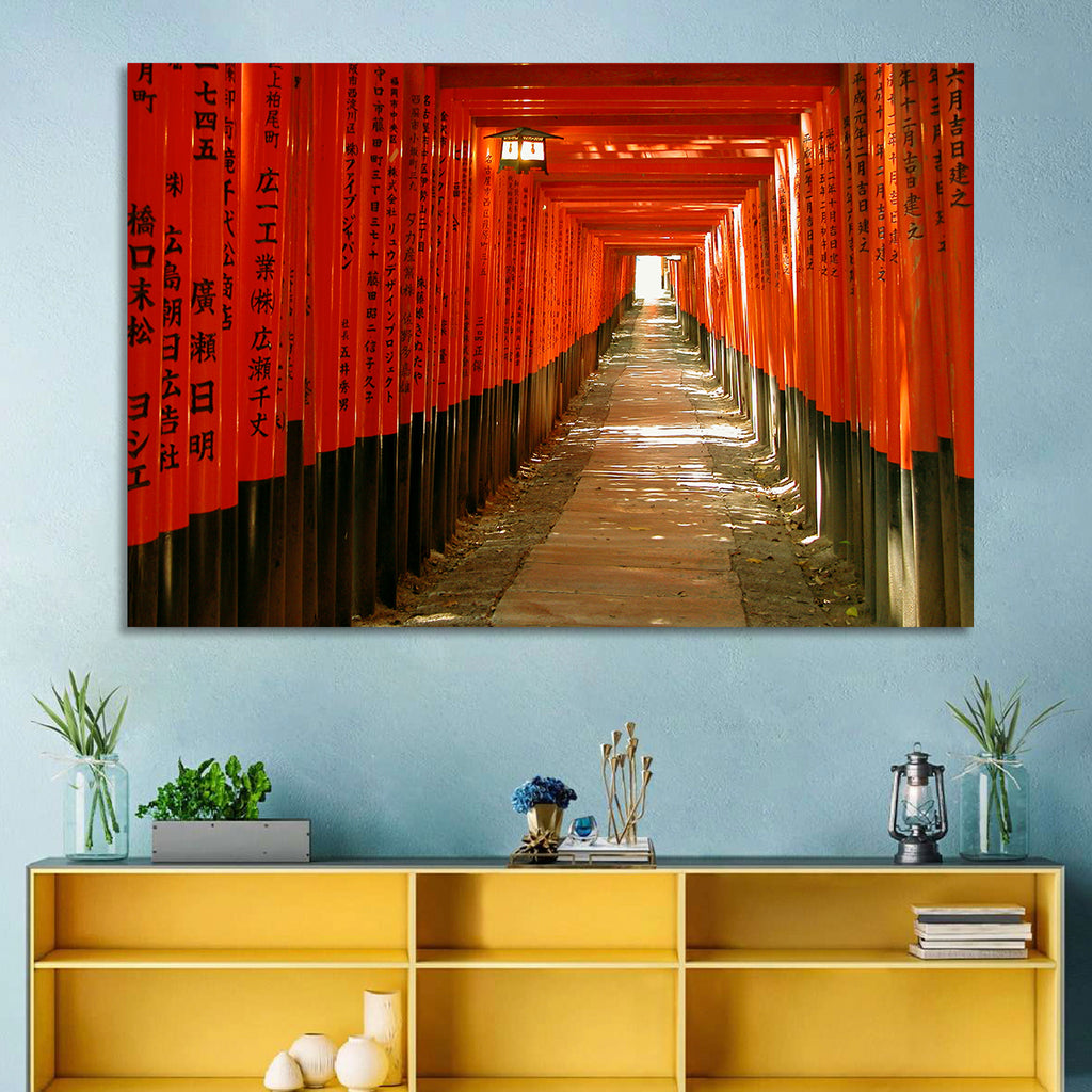 Fushimi Inari Torii Tunnel Wall Art