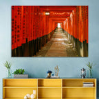 Fushimi Inari Torii Tunnel Wall Art