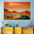 Valley of Fire Winding Road Wall Art