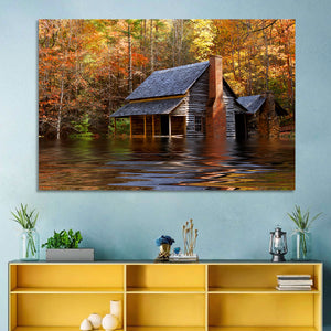 Flooded House Wall Art