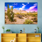Arizona Saguaro Sunset Wall Art