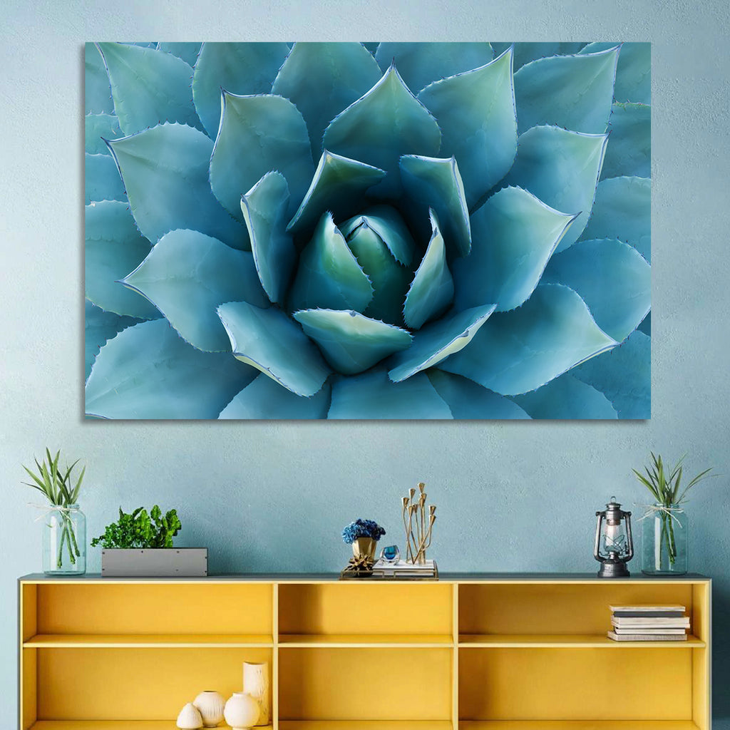 Spiral Agave Macro Wall Art