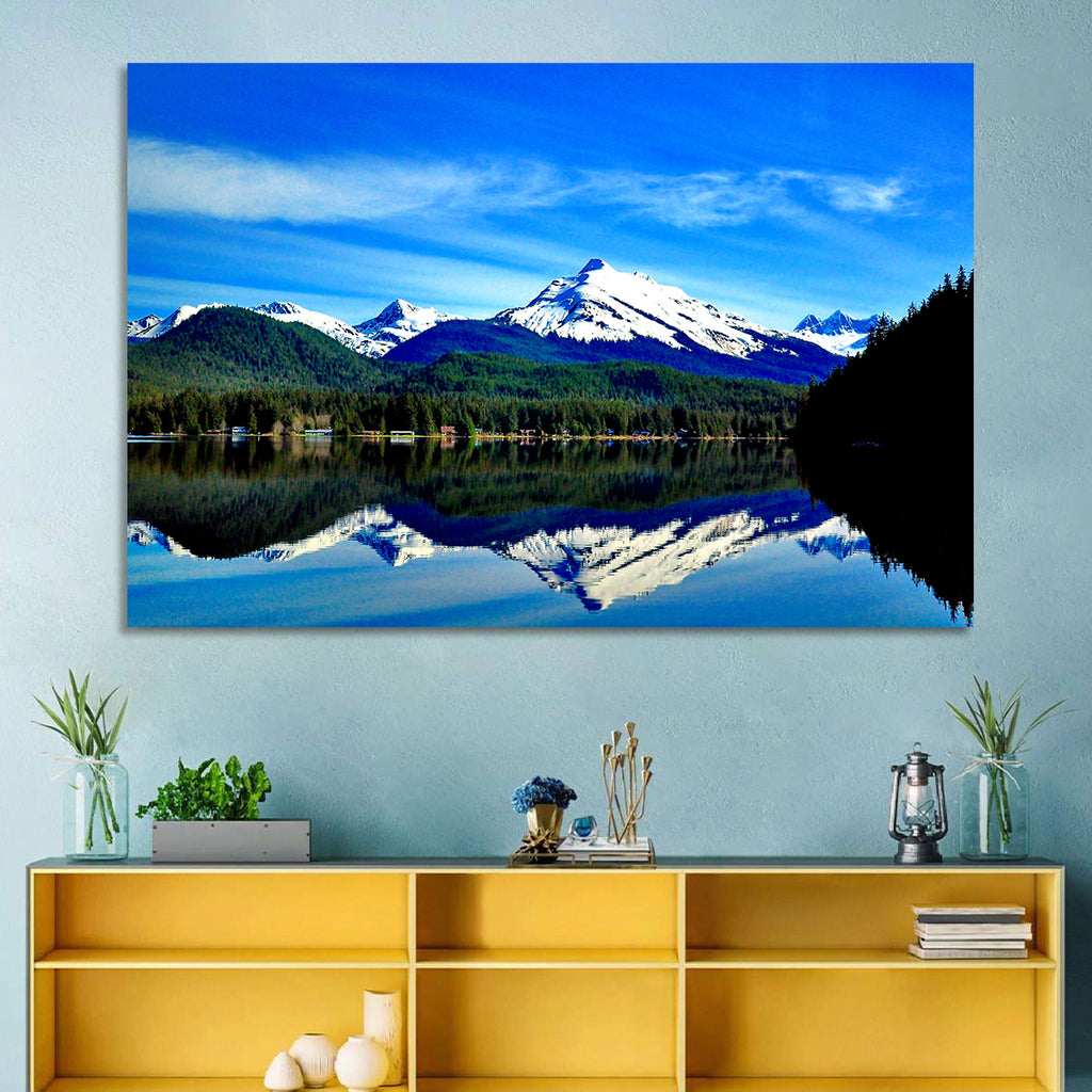Juneau Mountains Reflection Wall Art