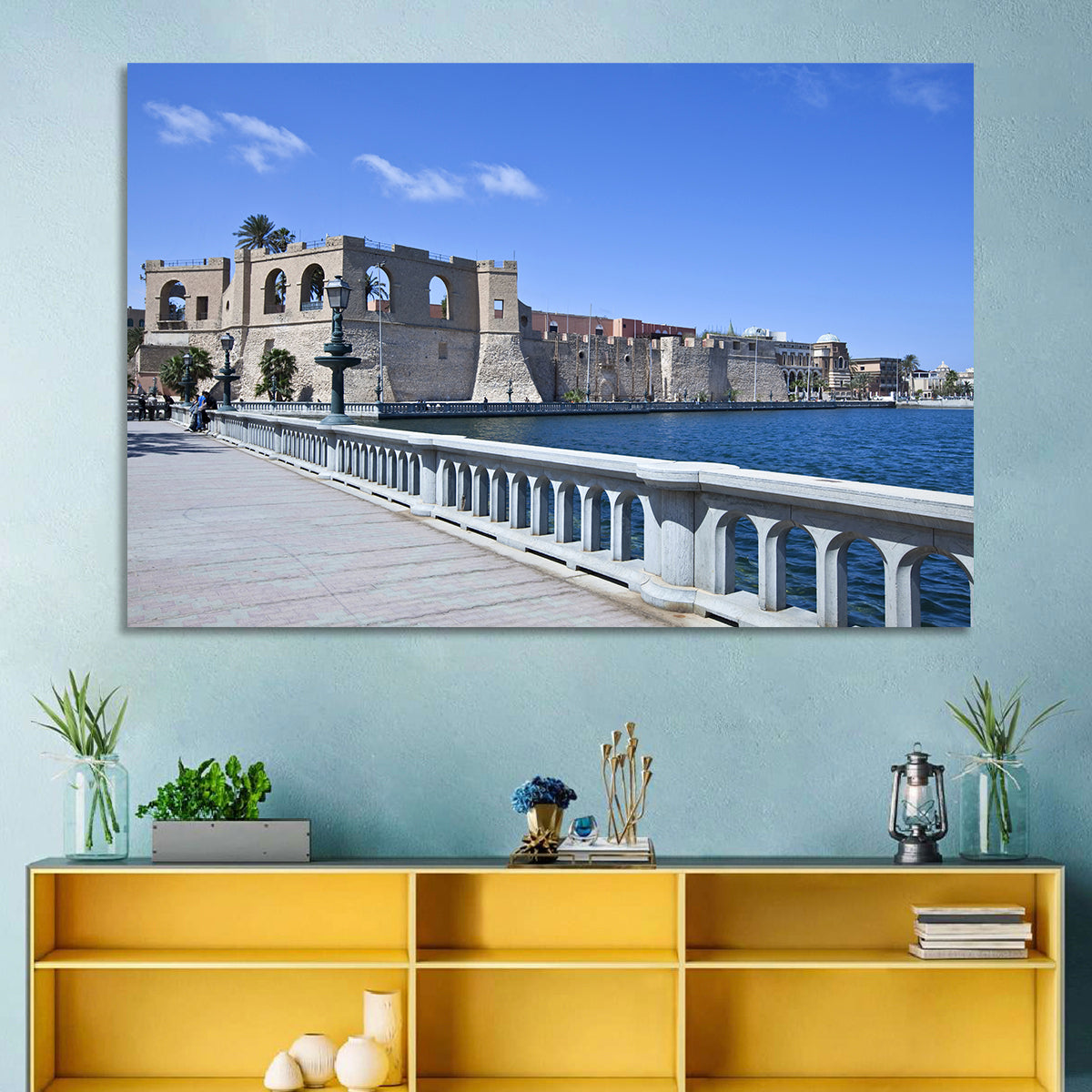 Red Fort Waterfront Wall Art