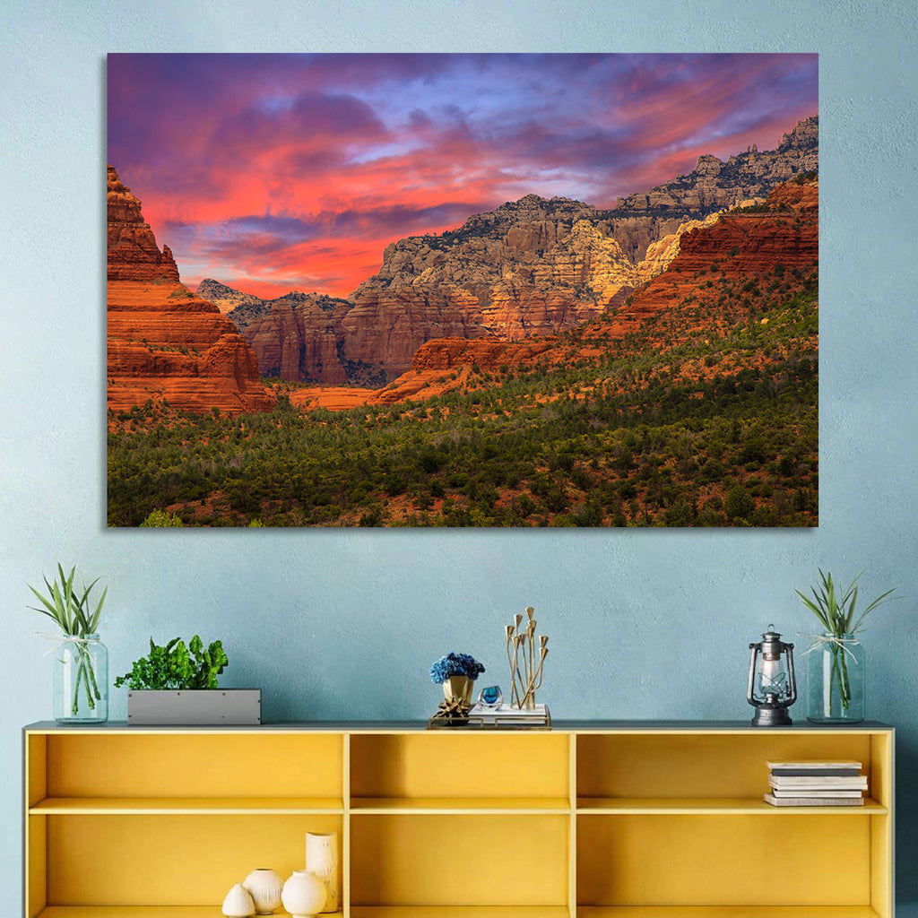 Sedona Red Rocks Sunrise Wall Art