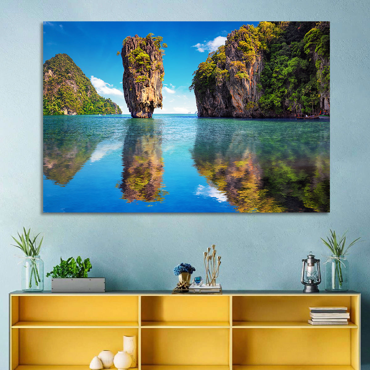 Ko Tapu Limestone Stack, Phang Nga Wall Art