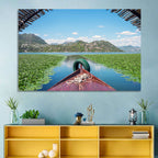 Bow of a Boat at Shkodra Lake Wall Art