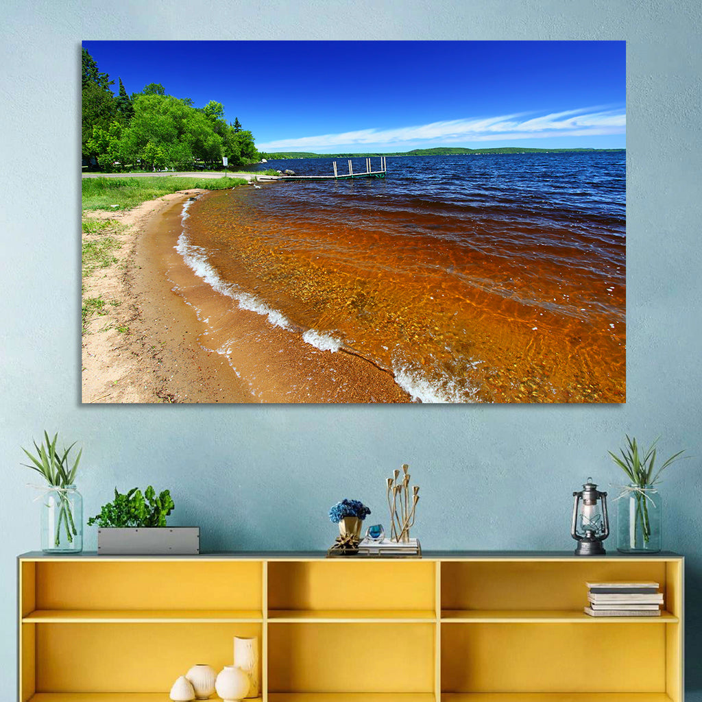 Lake Gogebic Sunny Shoreline Wall Art