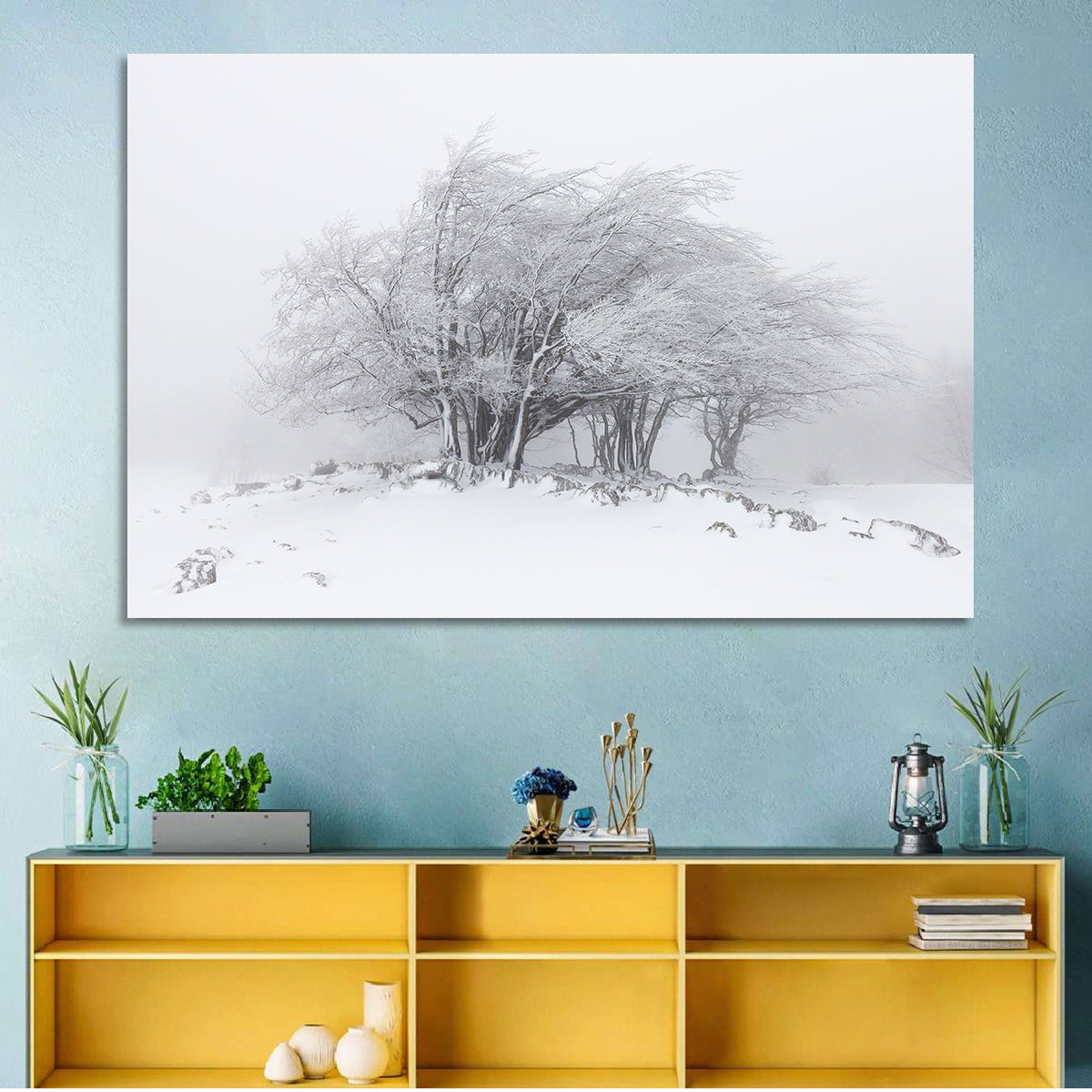 Rime Coated Winter Trees Wall Art