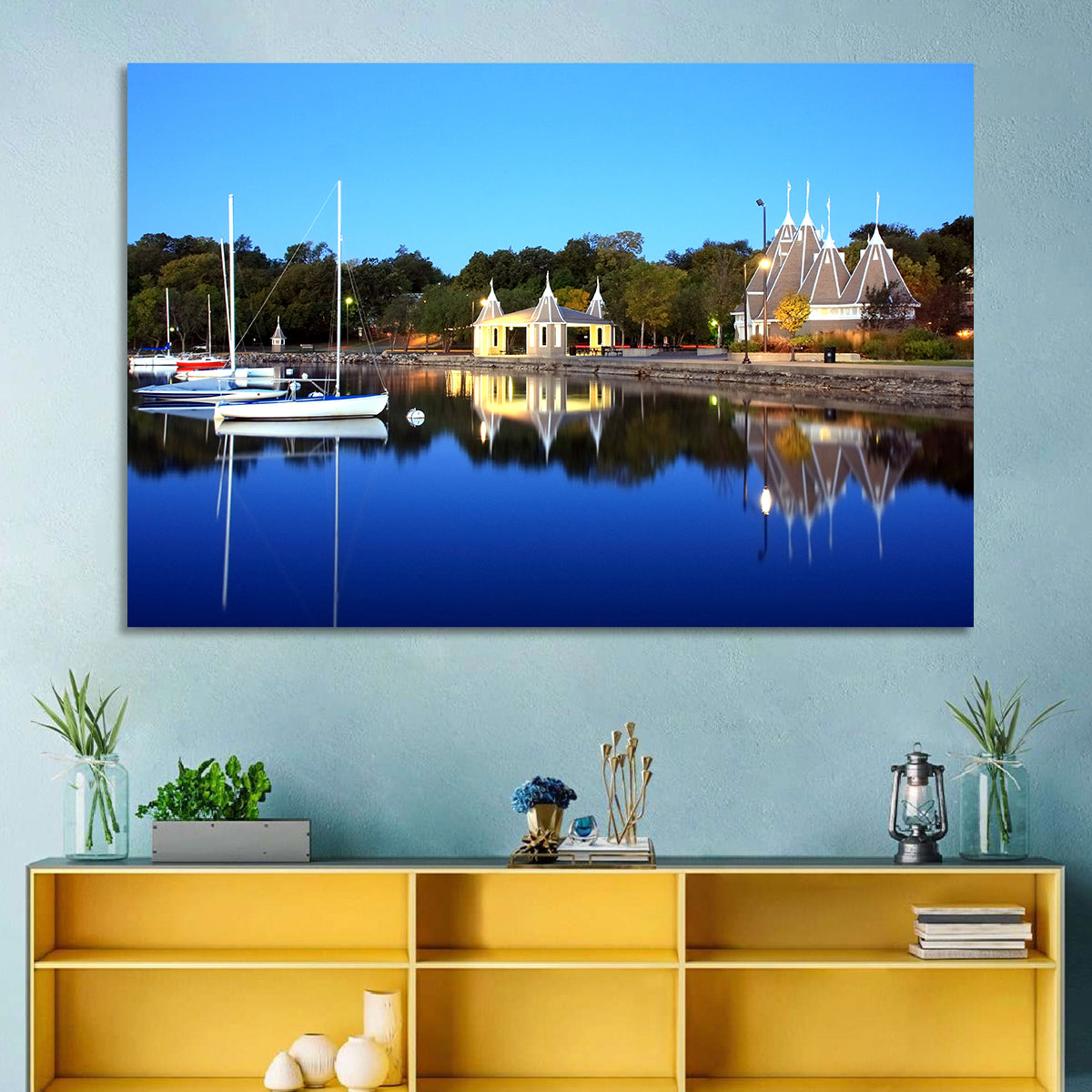 Lake Harriet, Minneapolis Wall Art in a room, landscape