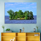 Petenwell Lake Island Wall Art