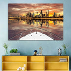 Kuwait City Skyline at Dusk Wall Art