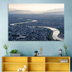 Gifu Aerial River View Wall Art