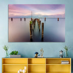 Lake Monroe Pier at Dusk Wall Art