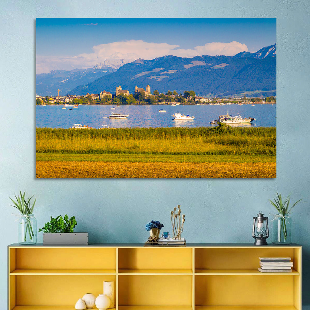 Rapperswil Castle Over Lake Zurich Wall Art
