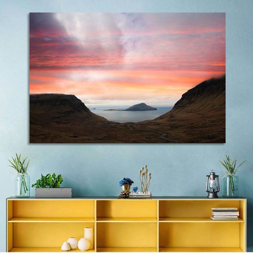 Klakkur Dusk Over Kalsoy Wall Art